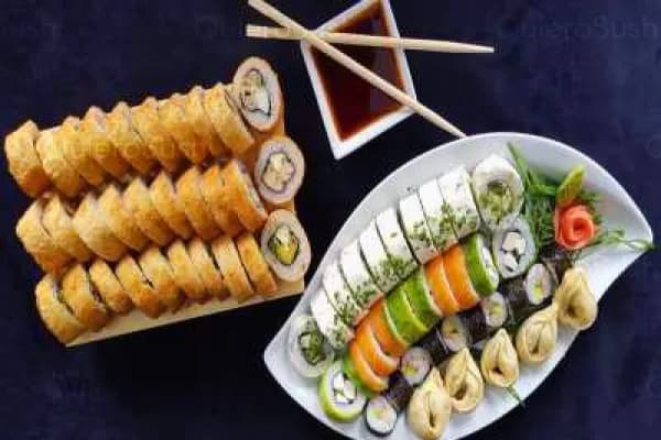 ¡Único y exquisito cupón! 65 piezas de sushi para compartir — Giro Sushi